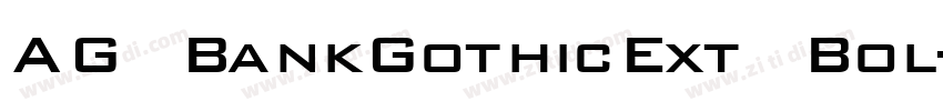 AG BankGothicExt Bol字体转换 AG BankGothicExt Bol字体转换